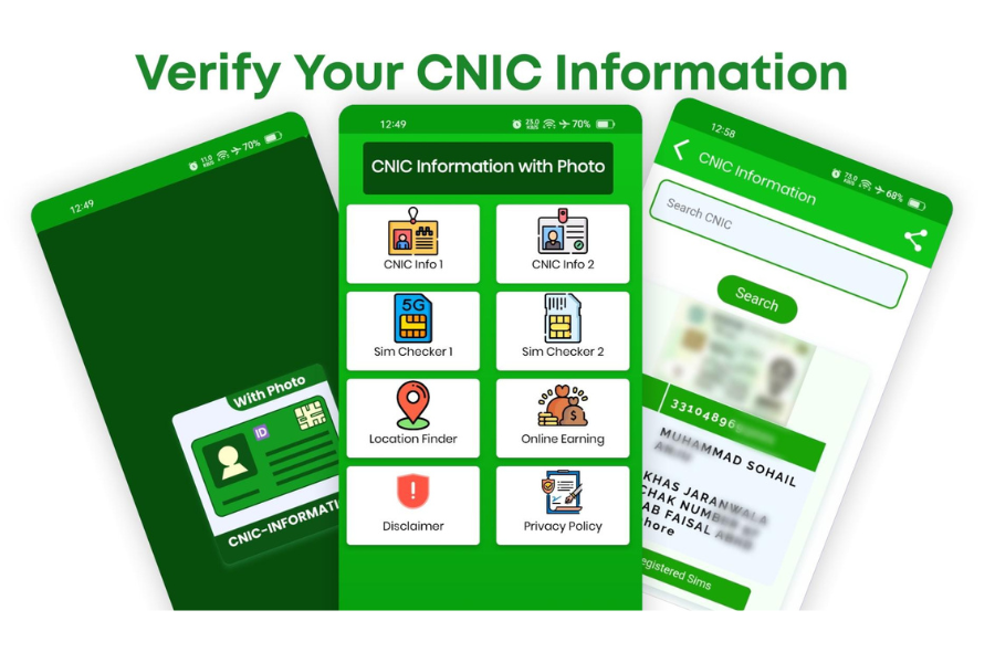 Verify your CNIC information.