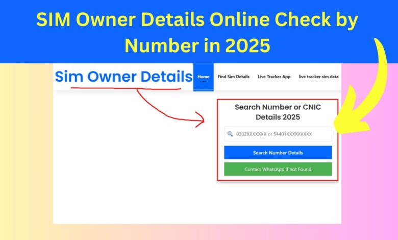 SIM Owner Details Online Check by Number in 2025